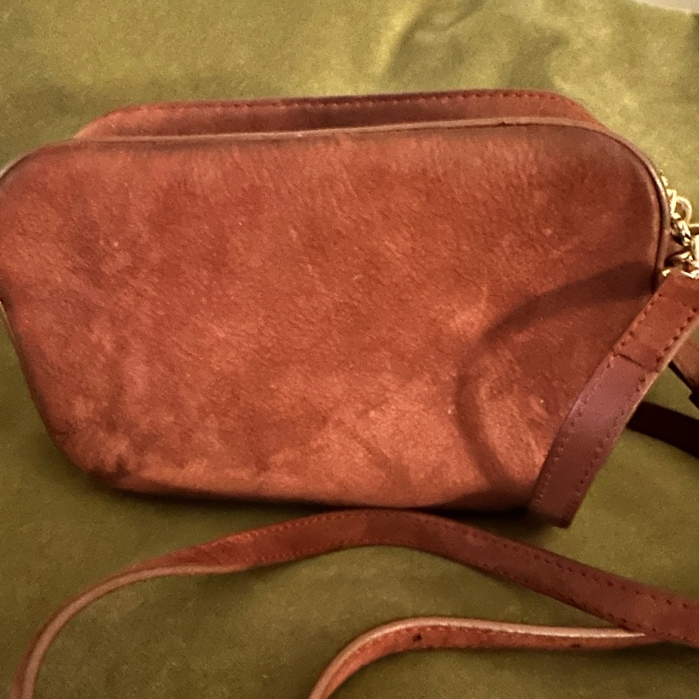 Suki suede camera bag